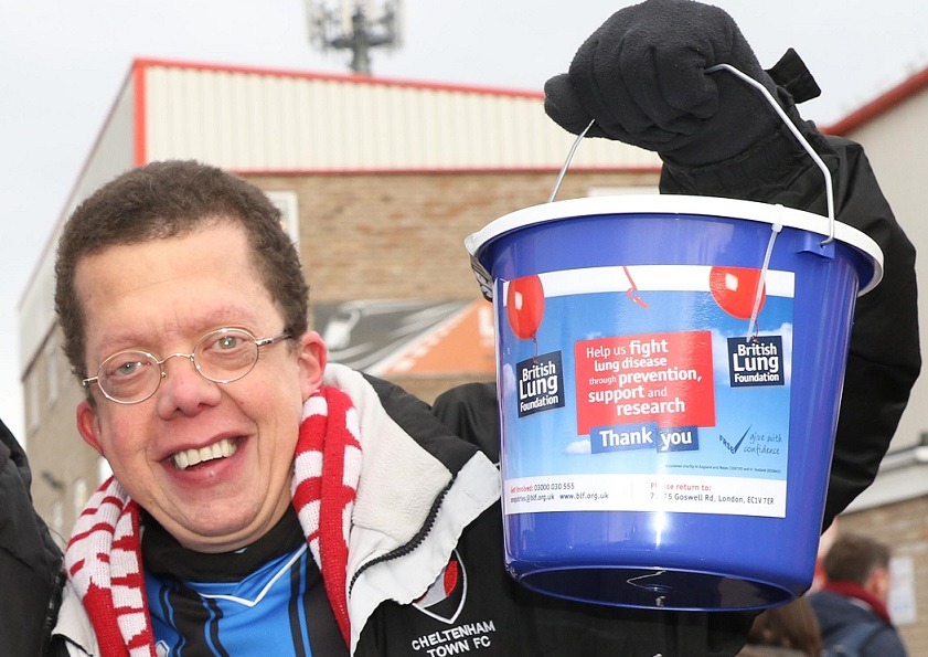 Richard Allsopp - Collecting Donations at the CTFC Blue Day in 2017